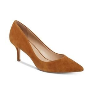 Charles by Charles David Angelica Brown Faux Suede Pointed Toe Pumps